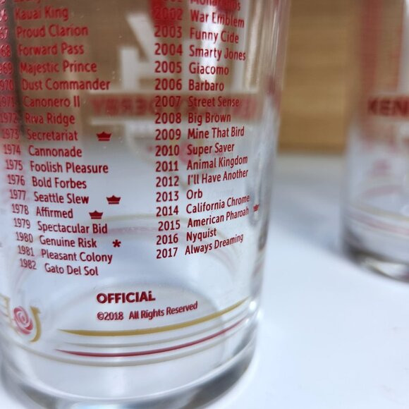 Kentucky Derby Julep Drinking Glasses 144th Churchill Downs 2018 Lot of 4 - Picture 10 of 12